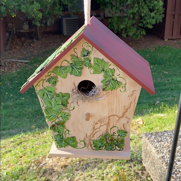 💕⭐️I🌸 Handpainted birdhouse -see all pics - Picture 4 of 12